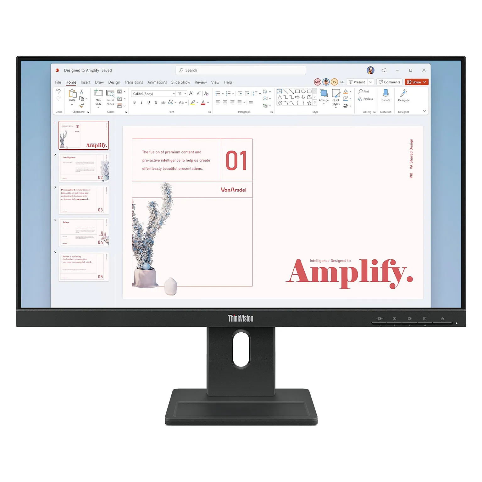 Lenovo ThinkVision E24-40 computer monitor Monitorius Lenovo ThinkVision E24-40 (64BAMAT1EU)