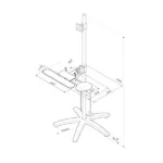 Monitoriaus laikiklis ROLINE LCD TV + PC Mobile Computing Platform 180 cm (17.03.1174)