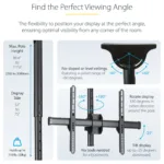 StarTech.com FPCEILPTBLP signage display mount
