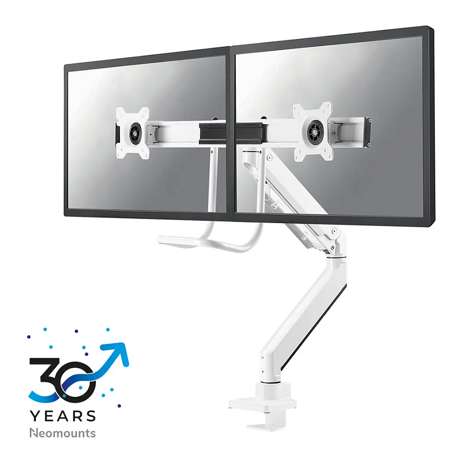 Neomounts NM-D775DXWHITE monitor mount / stand Monitoriaus laikiklis Neomounts NM-D775DXWHITE