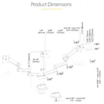 Monitoriaus laikiklis StarTech.com 3MP2AG-MONITOR-ARM, vaizdas 20