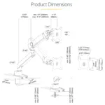 Monitoriaus laikiklis StarTech.com ARMSLIM2USB3, vaizdas 15