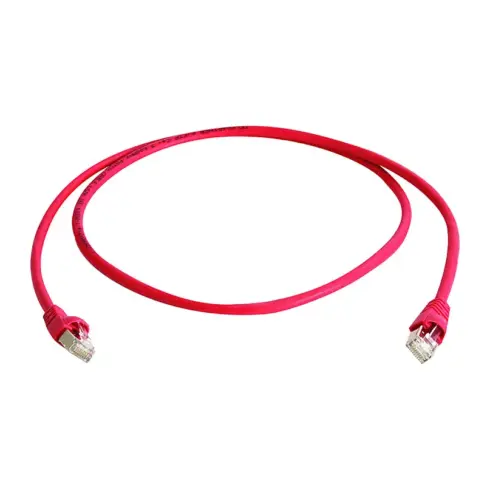 Tinklo kabelis Telegärtner Patchkabel S/FTP Cat.6A MP8FS500 LSZH rot 7,5m (100008828)