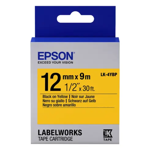 Etikečių juostelė Epson LK-4YBP (C53S654008)