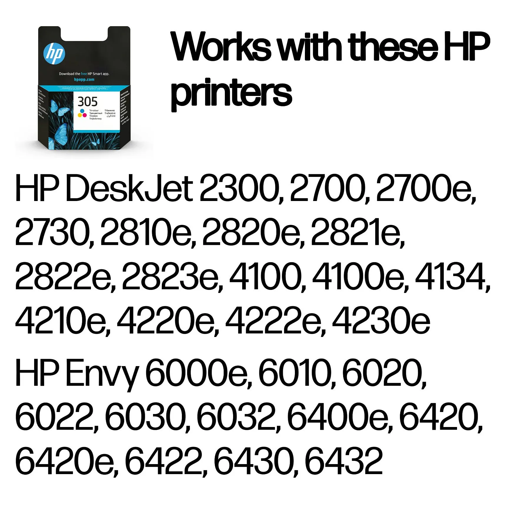 HP 305 Tri-color Original ink cartridge Rašalo kasetė HP 305 Tri-color (3YM60AE#ABE)