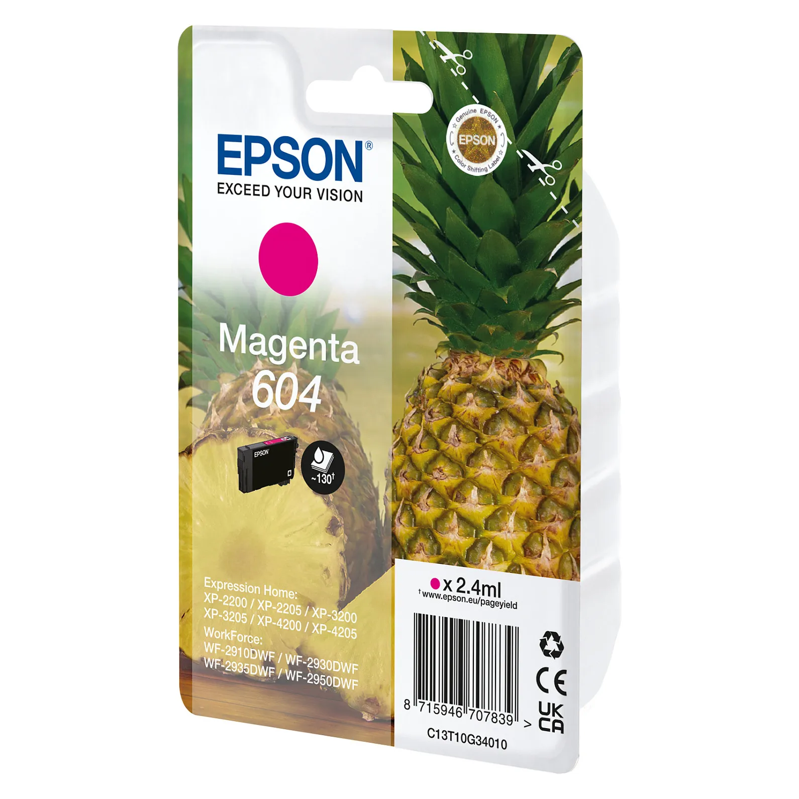 Epson 604 ink cartridge Rašalo kasetė Epson 604 (C13T10G34020)