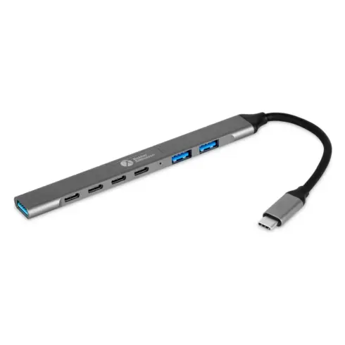 Pelė BakkerElkhuizen USB-C Hub 7-in-1 (3A+4C) (BNECHUB3A4C)