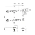 Equip 650159 monitor mount / stand