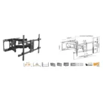 Televizoriaus laikiklis Equip 650324, vaizdas 12
