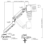 Equip 650180 monitor mount / stand