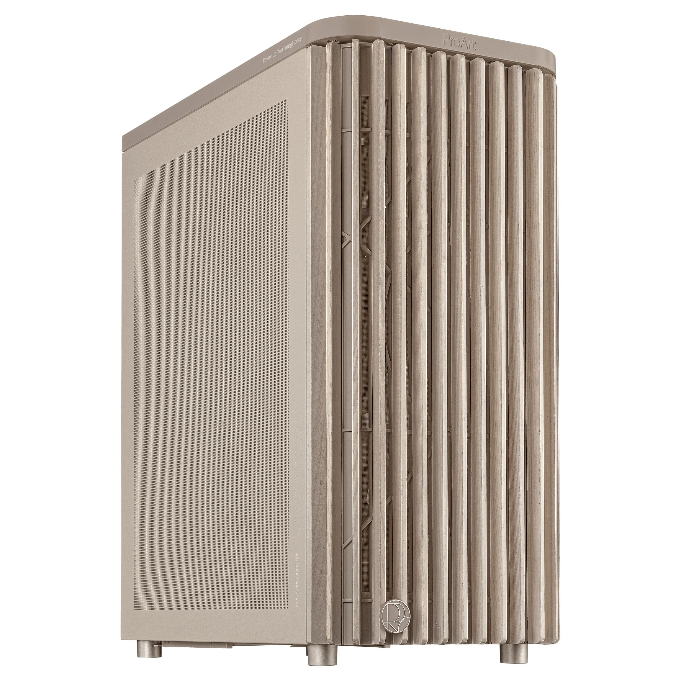 ASUS Proart PA401 Wood Mesh PWM Beige Kompiuterio korpusas ASUS Proart PA401 Wood Mesh PWM (90DC00M7-B39000), smėlio spalvos