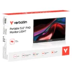Šviestuvas Verbatim Portable 15.6" FHD Monitor LIGHT (32401), vaizdas 6