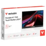 Šviestuvas Verbatim Portable 14" FHD Touch Monitor LIGHT (32400), vaizdas 6