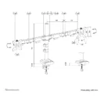 Neomounts DS60-600BL2 monitor mount / stand
