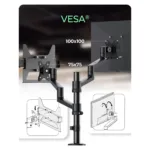 Monitoriaus laikiklis ICY BOX IB-MS622-T (61198), vaizdas 7