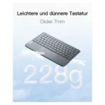 Planšetės klaviatūra Inateck KB01105_GRAY, vaizdas 3