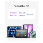 Planšetės klaviatūra Inateck KB01105_GRAY, vaizdas 5
