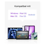 Planšetės klaviatūra Inateck KB01105_GRAY, vaizdas 8