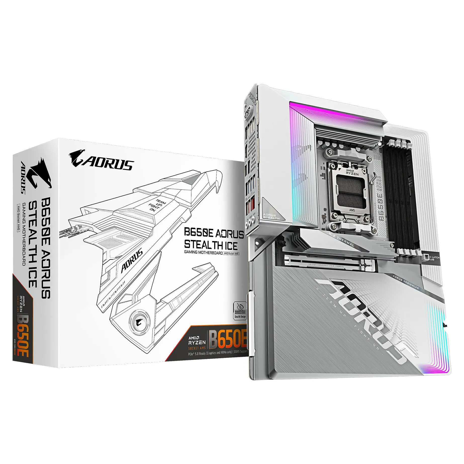 GIGABYTE B650E AORUS STEALTH ICE motherboard GIGABYTE B650E AORUS STEALTH ICE motherboard