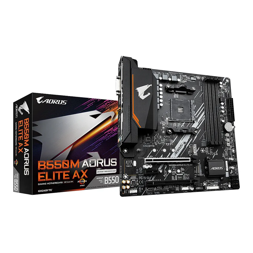 GIGABYTE B550M AORUS ELITE AX motherboard GIGABYTE B550M AORUS ELITE AX motherboard