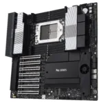 Motininė plokštė ASUS PRO WS WRX90E-SAGE SE, viršutinė perspektyva