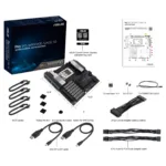 Motininė plokštė ASUS PRO WS WRX90E-SAGE SE, šoninis vaizdas