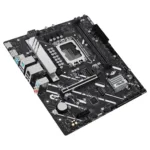 ASUS PRIME H810M-A-CSM motininė plokštė, šoninis vaizdas su jungčių išdėstymu