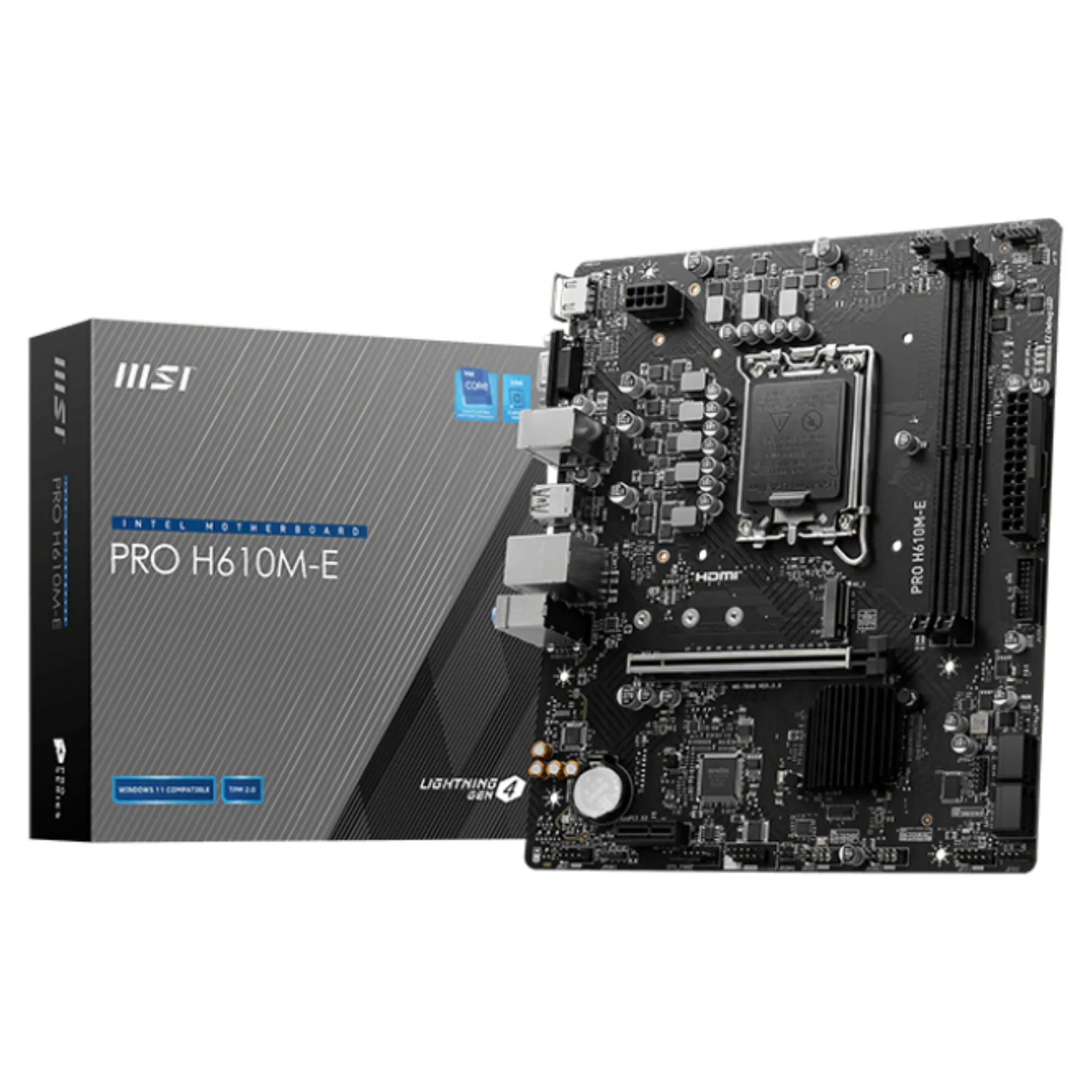 MSI PRO H610M-E motherboard Motininė plokštė MSI PRO H610M-E (7D48-019R)