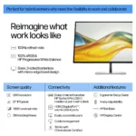 HP Series 5 Pro 27 inch QHD Monitor - 527pq computer monitor