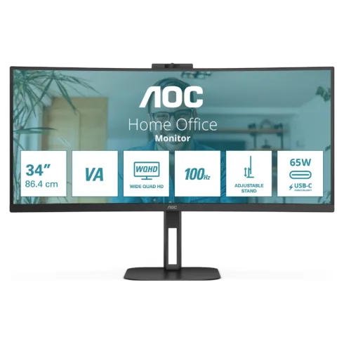 Monitorius AOC V5 CU34V5CW (CU34V5CW/BK)