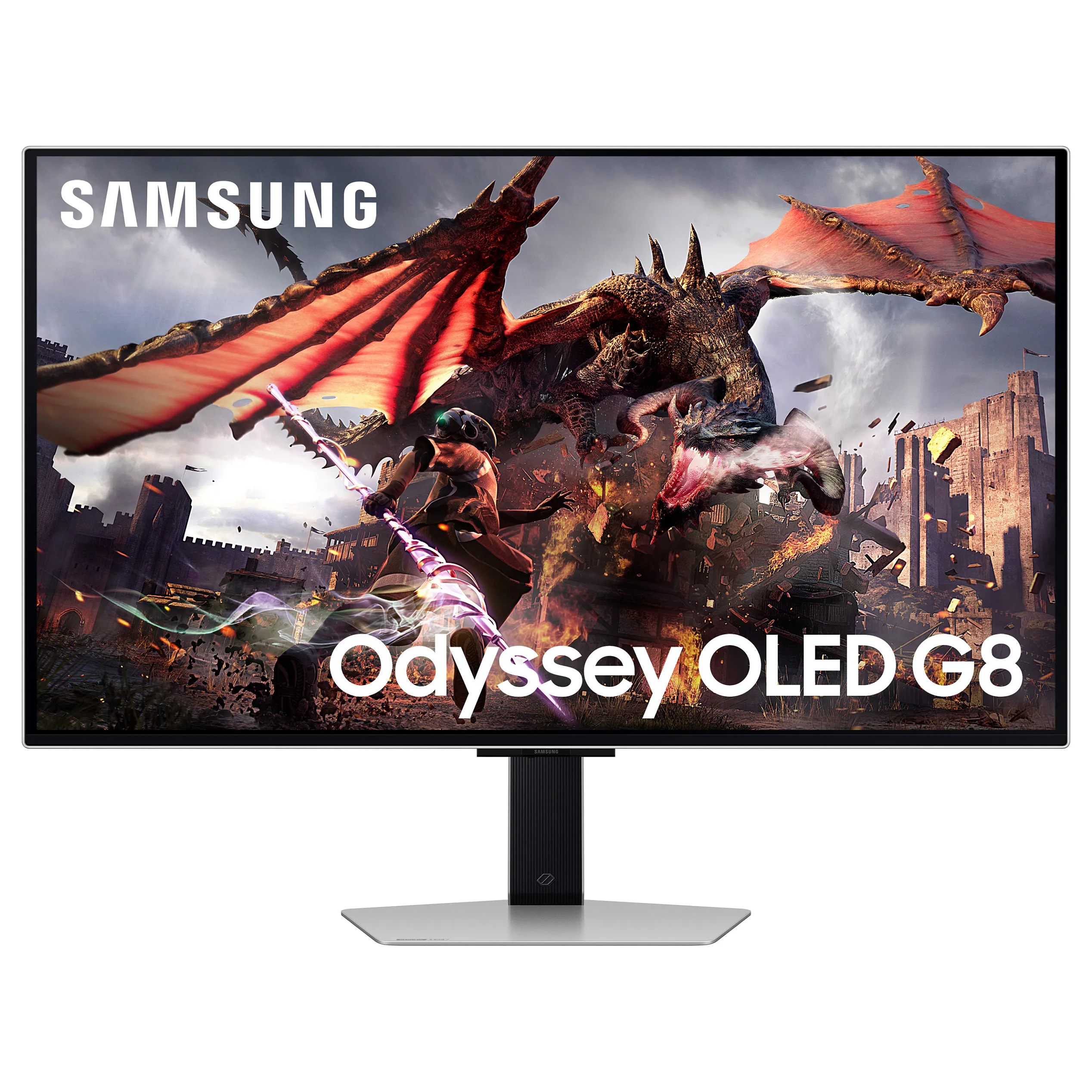 80cm/32" (3840x2160) Samsung Odyssey OLED G8 S32DG800SU 16:9 4k 0.03ms 240Hz 2xHDMI DP USB Speaker Black Samsung G80SD computer monitor