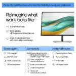 HP Series 5 Pro 23.8 inch FHD Monitor - 524pf computer monitor