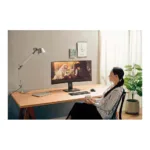 Viewsonic VG3456C monitor, šoninis vaizdas su USB prievadais