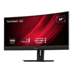 Monitorius Viewsonic VG3456C, šoninis vaizdas su USB prievadais