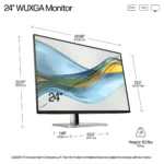Monitorius HP Series 5 Pro 24 inch WUXGA Monitor - 524pn (9D9A7AA#ABB), vaizdas 9