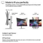 Monitorius HP Series 7 Pro 27 inch QHD Monitor - 727pq (8J4D8UT#ABB), vaizdas 9