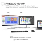 Monitorius HP Series 7 Pro 27 inch QHD Monitor - 727pq (8J4D8UT#ABB), vaizdas 10