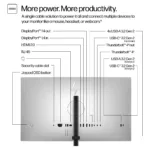 Monitorius HP Series 7 Pro 27 inch QHD Thunderbolt 4 Monitor - 727pu (8J9E6UT#ABB), vaizdas 6