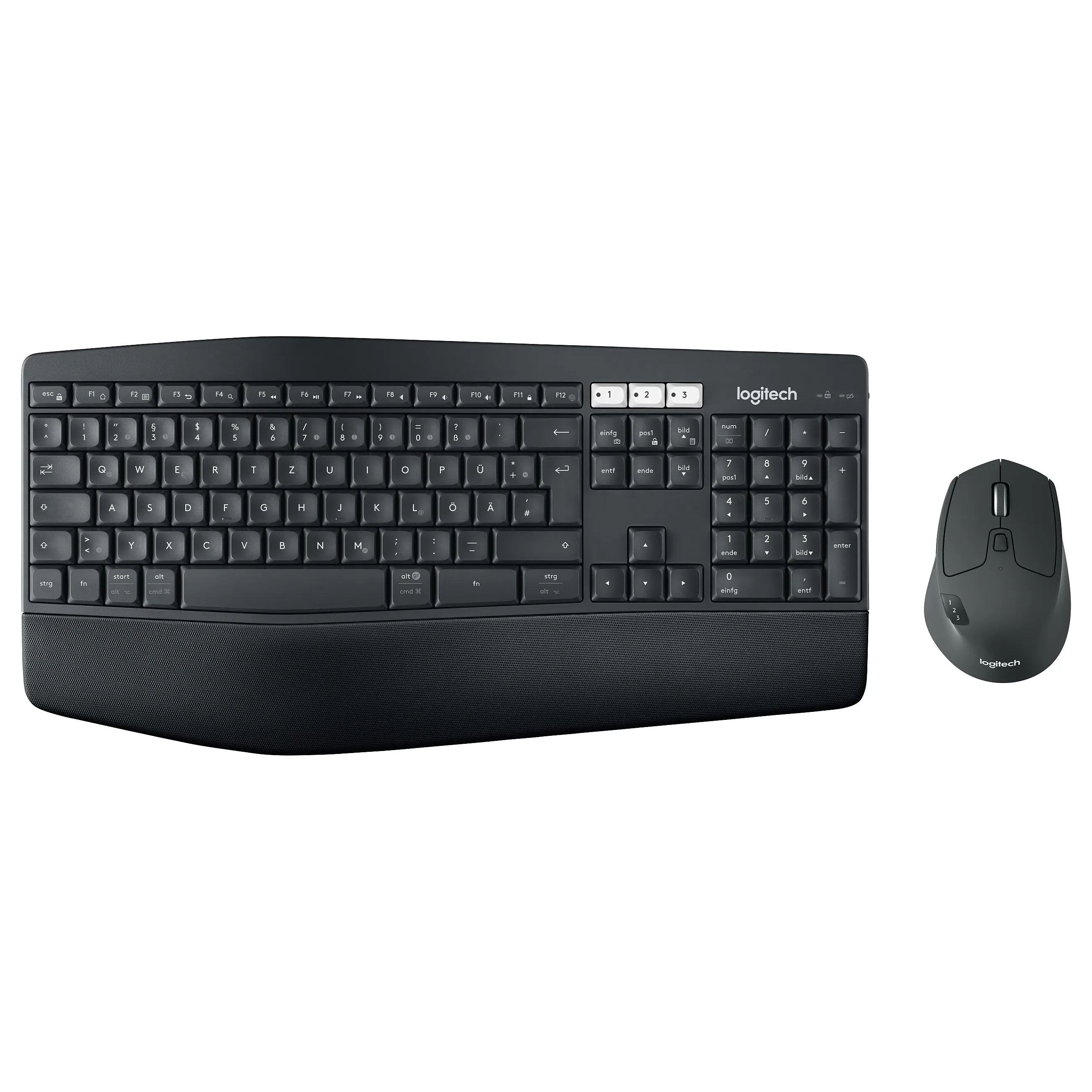 Logitech 920-008223 keyboard Logitech MK850 Performance klaviatūra, pilno dydžio, belaidė, QWERTZ