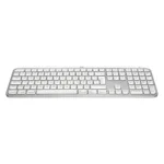 Logitech MX Keys S for Mac klaviatūra, šoninis vaizdas su apšvietimu