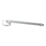 Logitech MX Keys S for Mac klaviatūra, šoninis vaizdas su LED apšvietimu
