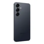Samsung Galaxy S25 šoninis vaizdas, rodo mygtukus ir jungtis