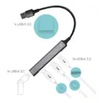 Šakotuvas i-tec Metal U3HUBMETALMINI4, vaizdas 2