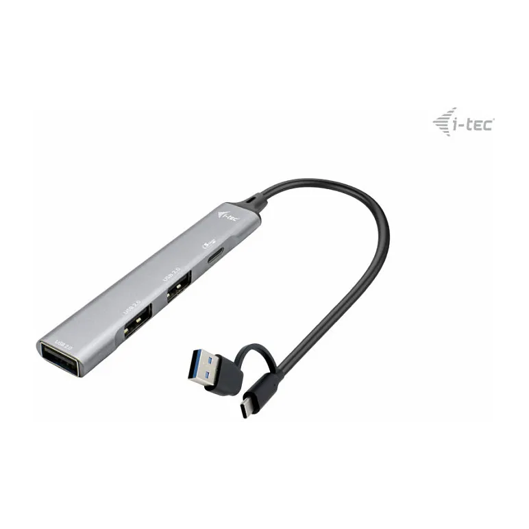 i-tec CAHUBMETALMINI4 interface hub Šakotuvas i-tec CAHUBMETALMINI4