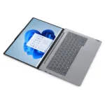 Nešiojamas kompiuteris Lenovo ThinkBook 14 G7 ARP, šoninis vaizdas su atidarytu ekranu
