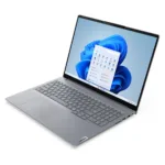 Nešiojamas kompiuteris Lenovo ThinkBook 16 G8 IAL, uždarytas, matomas iš šono