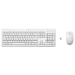 Klaviatūra HP Tastatur+Maus 230 Kabellos Weiß Deutsch (3L1F0AA#ABD)