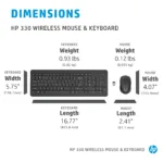 Klaviatūra HP 300 Wireless Mouse and Combination (2V9E6AA#ABD), vaizdas 7