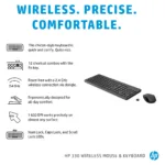 Klaviatūra HP 300 Wireless Mouse and Combination (2V9E6AA#ABD), vaizdas 8