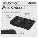 Klaviatūra HP 485 Comfort Wired (8T6M2AA#ABD), vaizdas 9